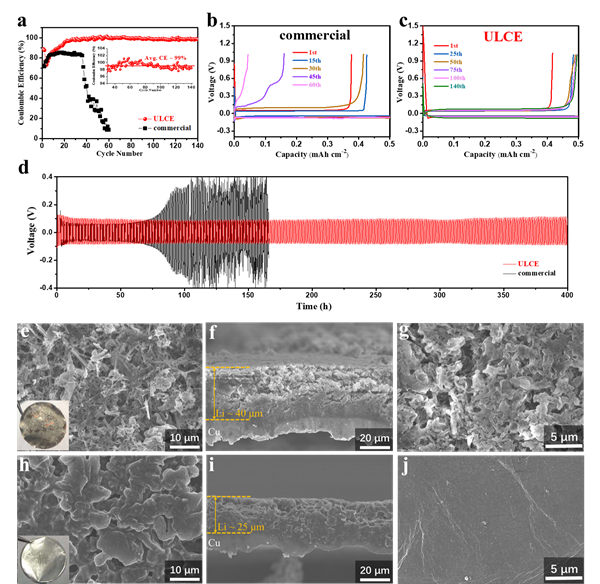 图2 锂金属负极稳定性测试