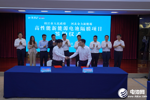 50亿元！金力股份新能源电池隔膜项目签约湖北宜昌