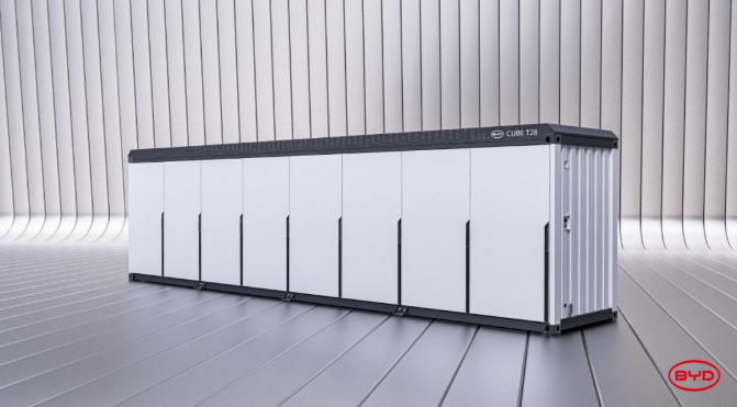 比亚迪电网级储能产品BYD CUBE T28