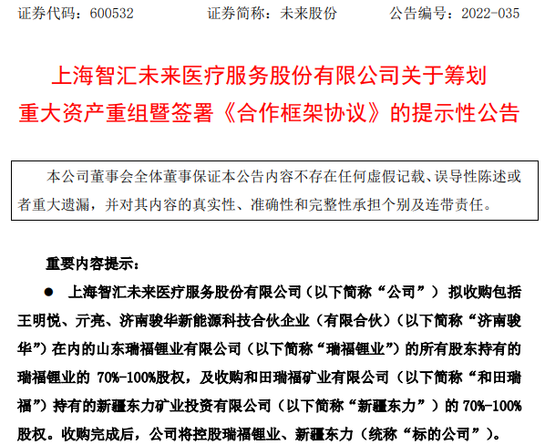 未来股份 未来股份