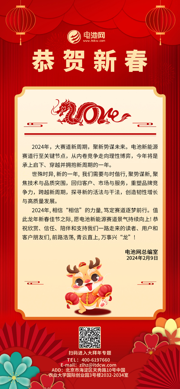 龙腾盛世中国年！电池网给您拜年啦！