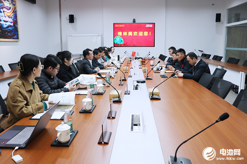 中国电池新能源产业链调研团一行参观考察无锡格林美