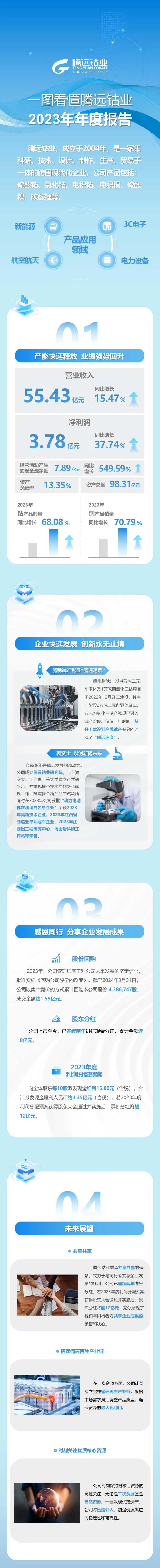 一图看懂腾远钴业2023年年度报告