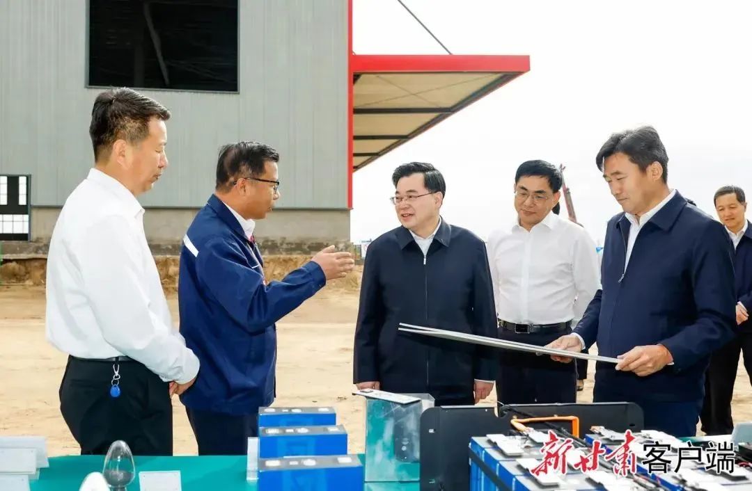 甘肃省委书记、省人大常委会主任胡昌升莅临银高储能视察调研8GWh磷酸铁锂电池项目