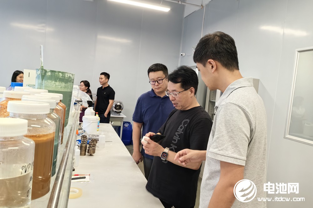 中国电池新能源产业链调研团一行参观考察碳语新材             