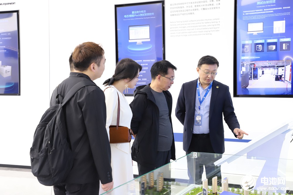 中国电池新能源产业链调研采访团一行参观考察星云股份