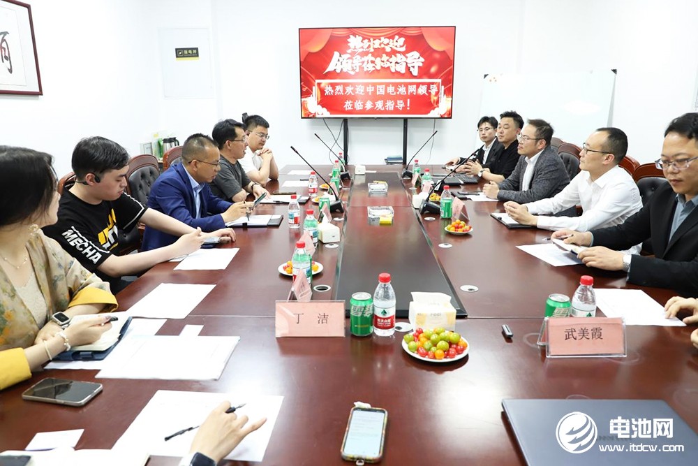 中国电池新能源产业链调研采访团（安徽站）一行到访格林泰