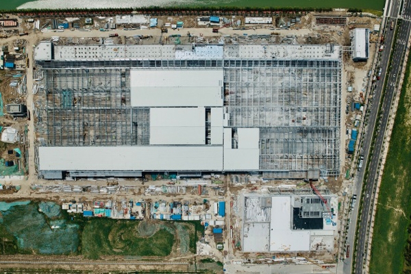 规模近40GWh！特斯拉上海储能超级工厂建设进度近半