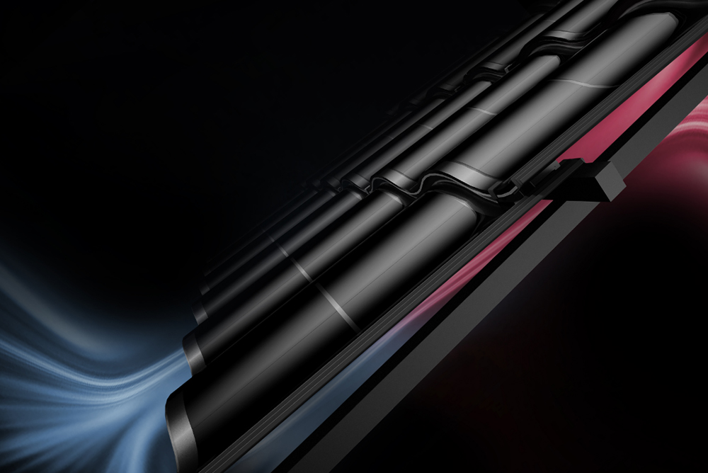 华宝新能美学曲面光伏瓦