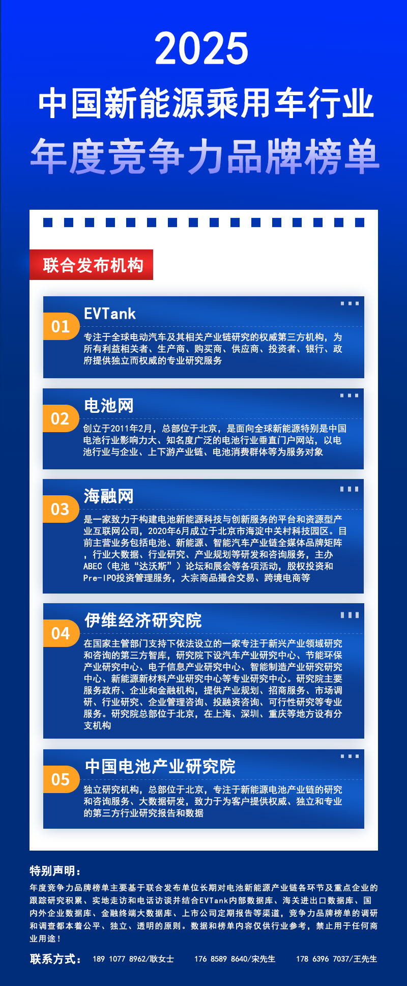 榜单联合发布机构