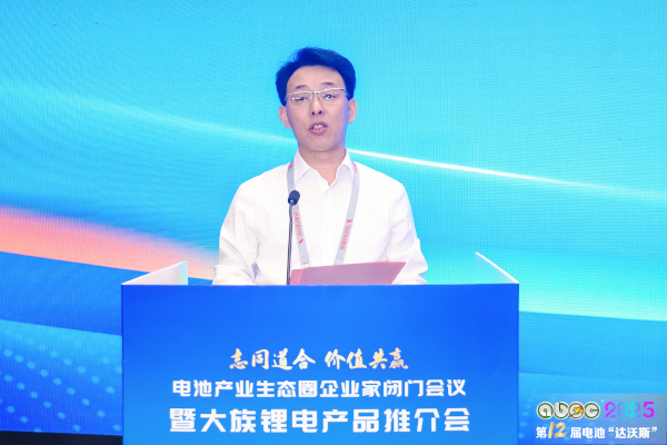 中关村新型电池技术创新联盟理事长、电池“达沃斯”执行主席于清教