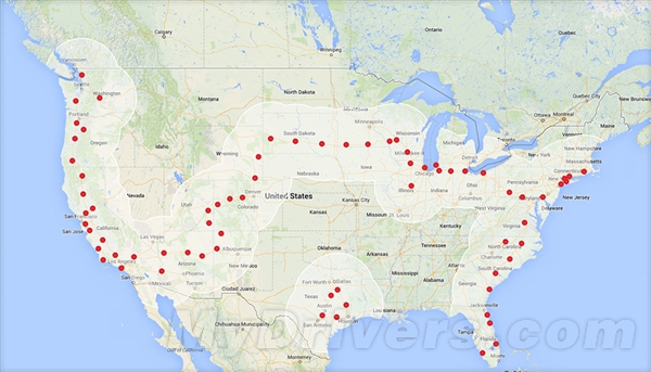 特斯拉超级充电站