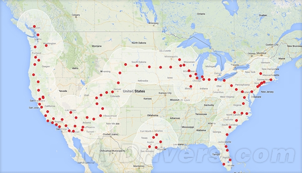 特斯拉超级充电站