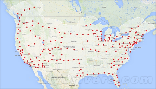 特斯拉超级充电站