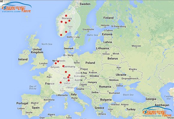 中美欧电动车充换电站差距大比拼 任重道远