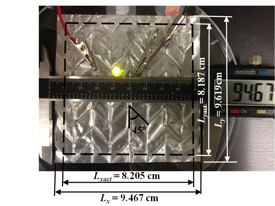 完全折叠的电池