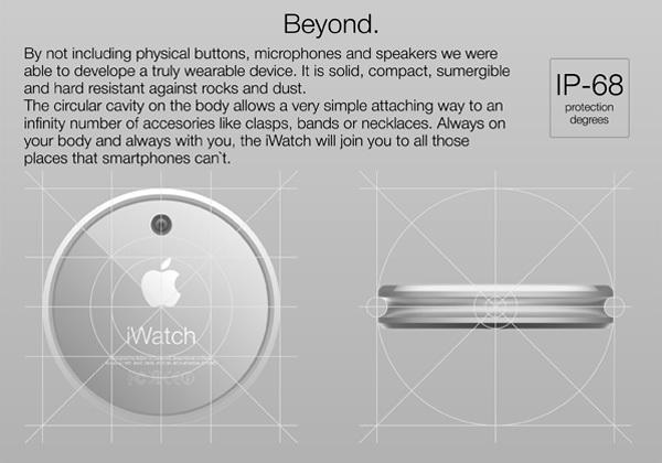 苹果iWatch圆形外观设计  这是你的菜吗？