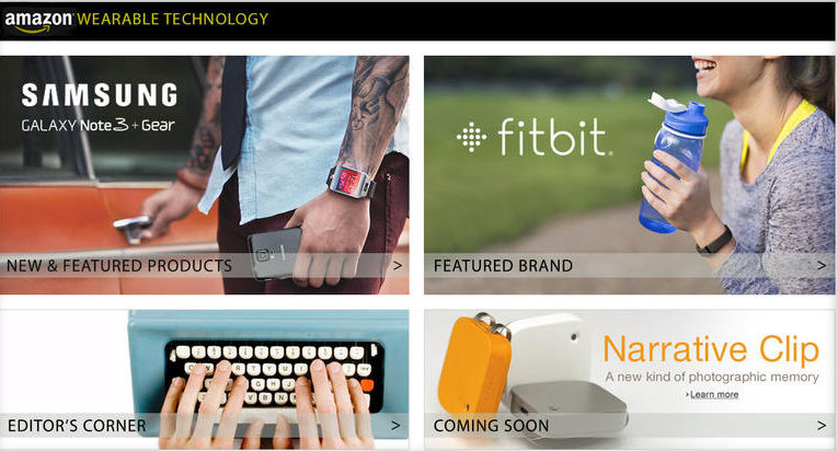 亚马逊推出可穿戴设备在线商店 开卖智能手表
