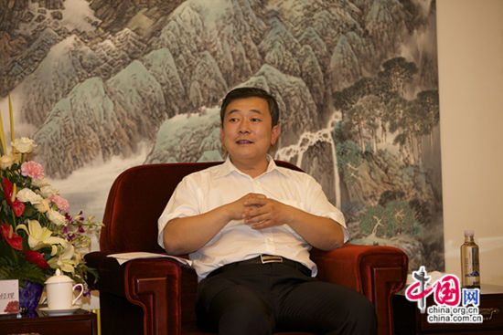 北汽集团副总经理张健接受中国网记者采访