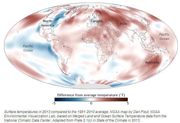 2013年全球气候现状总体检 地球持续发烧不退